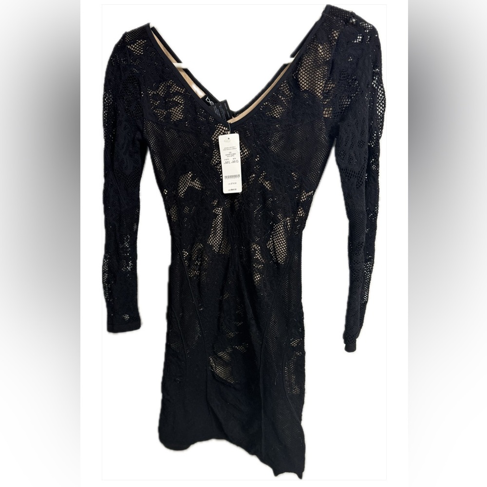 NWT Bebe Jordana lace mini dress